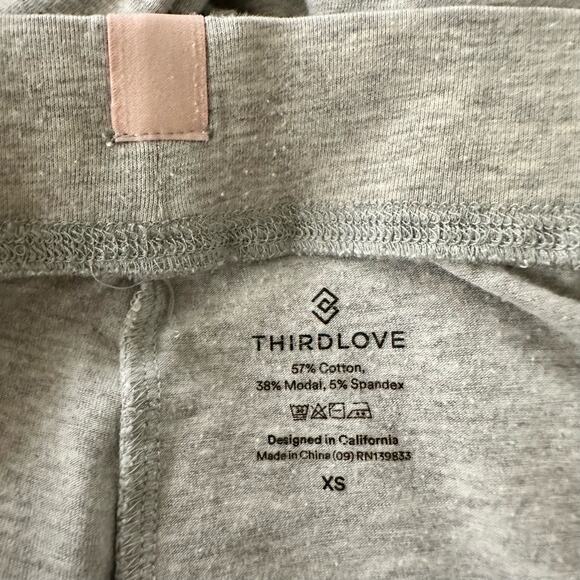 ThirdLove Jogger Pants Heathered Grey Size XS Relaxed Loungewear Lightweight - Picture 7 of 7